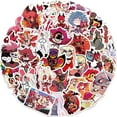 thumbnail image 1 of 52Pcs Hazbin Hotel Stickers Pack, Waterproof Decals for Kids Teens Fans, Alastor & Angel Dust Stickers for Water Bottle Laptop, Skateboard Phone Bumper Adults Gifts, 1 of 6