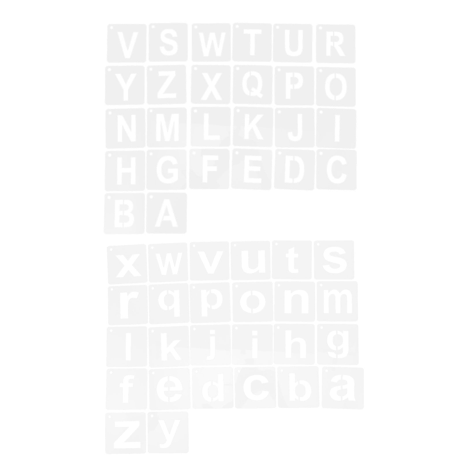 52Pcs Letter Stencils For Painting Alphabet Teaching Stencils DIY letter-stencils-for-painting-on-wood-canvas-and-more-etsy
