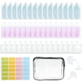 thumbnail image 1 of 52Pcs Travel Pouches for Toiletries, TSA Approved Travel Fluid Squeeze Pouches, Travel Size Stand Up Pouch, Refillable Leakproof Travel Containers for Shampoo Conditioner Lotion Soap Liquids, 1 of 8