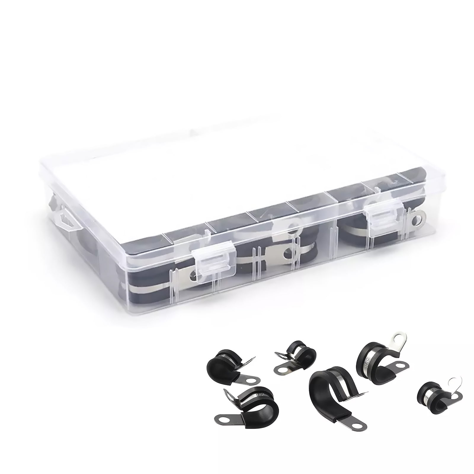 52Pcs Versatile Rubber Cable Clamps Assortment Kit for Salt Water ...