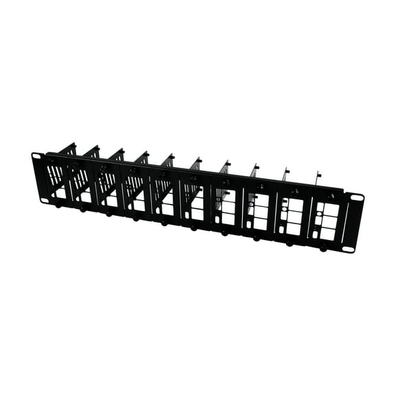 52Pi 19 inch 2U Rack Mount, Removable Front Brackets for Raspberry Pi 5/4B/3B+/3B, Compatible with 19 inch Server Cabinets