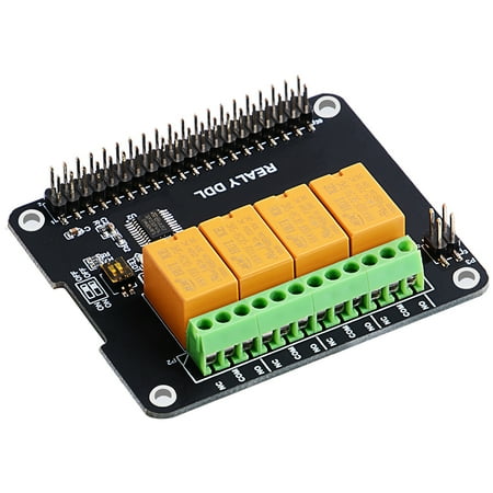 52Pi 4 Channel Relay Board Module for Raspberry Pi, Power Relay Module for Raspberry Pi 4B & Raspberry Pi 3 Model B+ & Raspberry Pi 3/2 Model B (No Programming Required/Programmable)