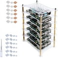 thumbnail image 1 of 52Pi 6-Layers Cluster Case for Raspberry Pi, Pi Rack Case with Raspberry Pi Heatsinks Stackable Case Stack Enclosure for Raspberry Pi 4/3/2 Model B,Raspberry Pi 3 Model B+ (Clear), 1 of 7