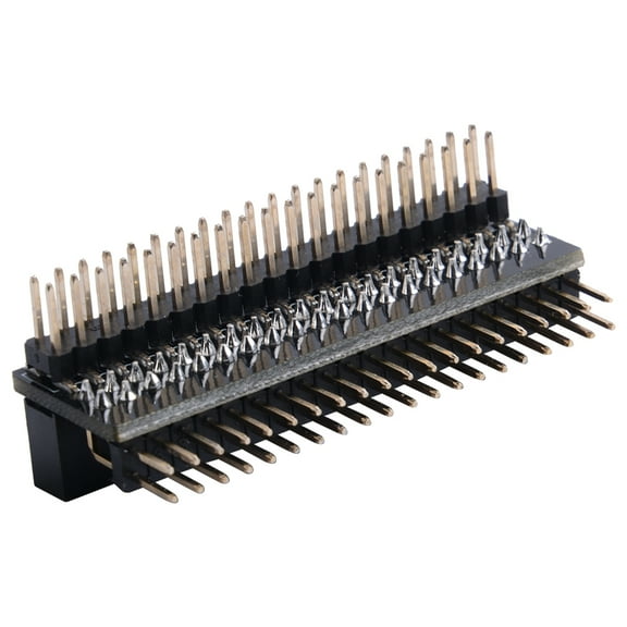 52Pi Micro Connectors Raspberry Pi 40-pin GPIO 1 to 2 Expansion Board 2 x 20-pin Strip Dual Male Header Double Row Straight GPIO Connector Pin Header Compatible with Raspberry Pi