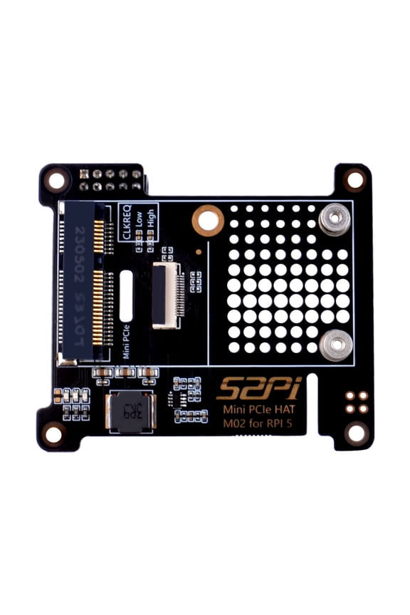 PCIe Express to Mini PCIe HAT M02 for Raspberry Pi 5, Support Mini PCIe Devices Network Cards