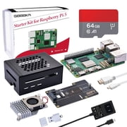 52Pi Starter Kit for Raspberry Pi 5 - 64GB Edition 8GB RAM with N04 M.2 NVMe SSD PCIe Peripheral Board