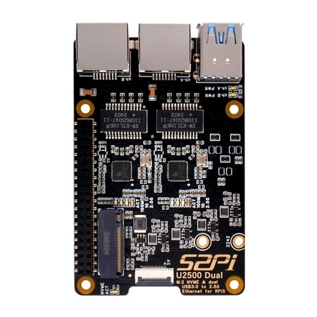 52Pi U2500 Dual M.2 NVME USB3.0 To 2.5g Ethernet For Raspberry Pi 5