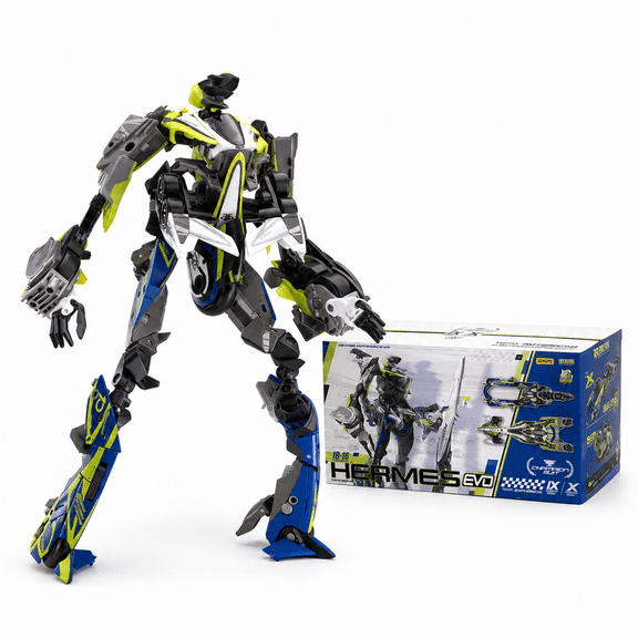 52TOYS BEASTBOX HERMES EVO Cheetah & Gazelle Transforming Mecha Set, 5cm Cube Collectible Toy