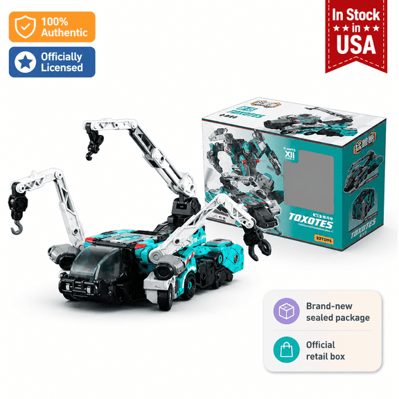 52TOYS BEASTBOX INFINITY IB-14 Toxotes Transforming Action Figure, 3-in-1 Rescue Vehicle and 1.97-Inch Cube Mode, Collectible Robot Toy
