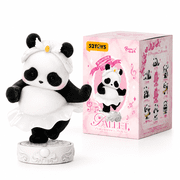 52TOYS Panda Roll Ballet Performance Blind Box, 1 Random Flocked Collectible Figure
