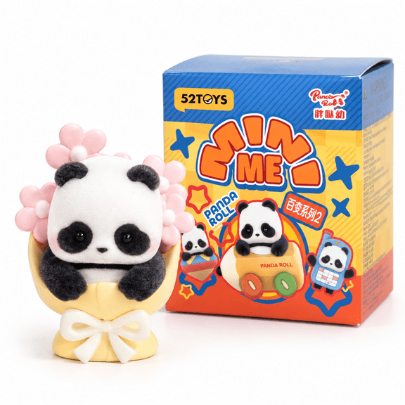 52TOYS Panda Roll MiniMe Mix & Match Crew Series 2 Blind Box, 1 Random Mini Collectible Figure