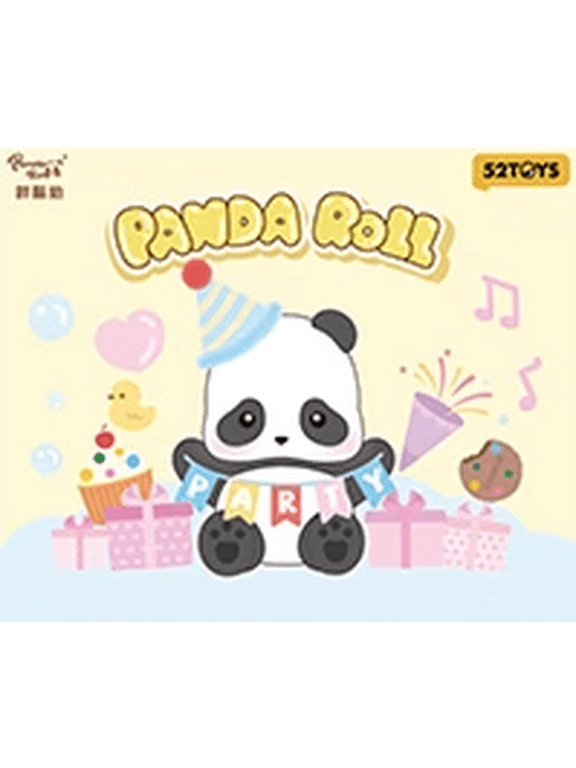 Panda Roll Party Plush Blind Box, 1 Random 12 cm Plush Keychain, 4 Designs + 1 Secret