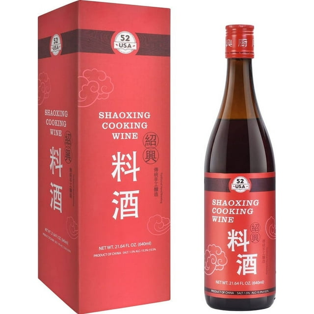 52USA Chinese Shaoxing Cooking Wine, Classic Shaoxing Wine, Traditional Chinese Cooking Wine