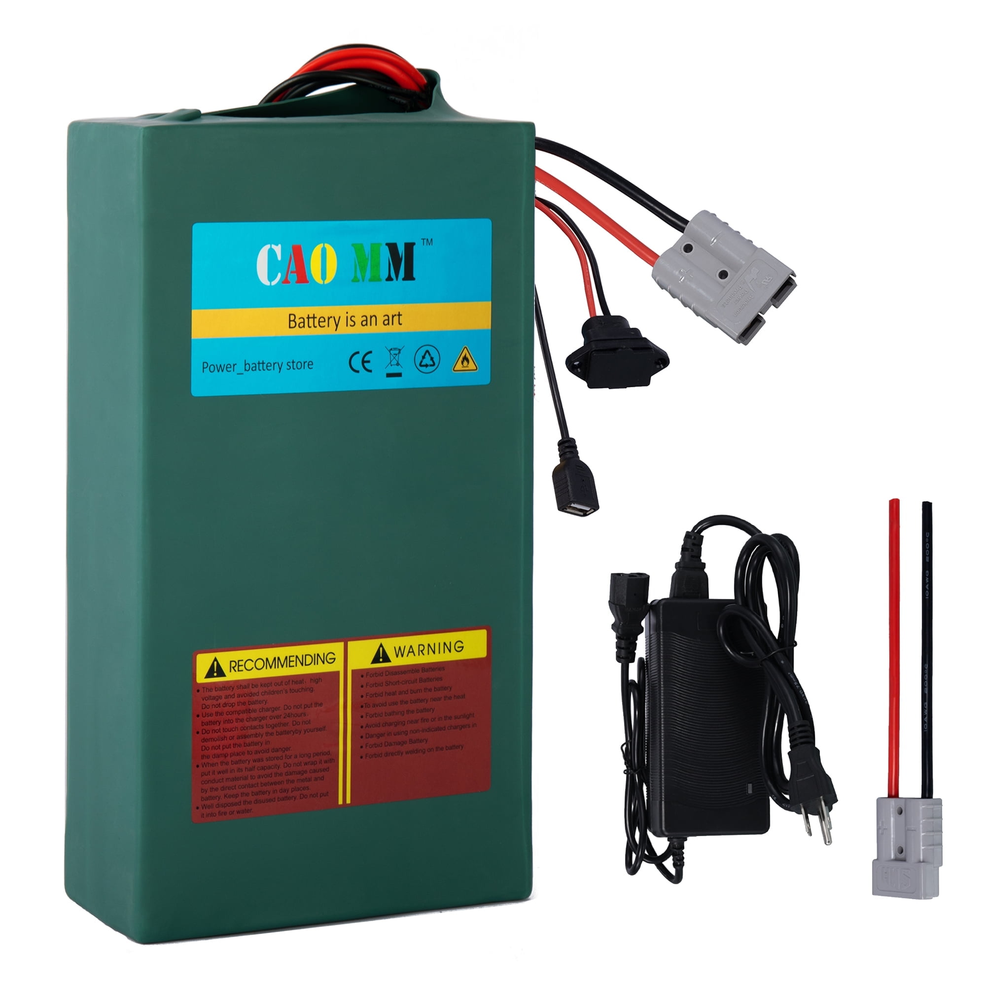 52V20Ah 電動自転車用バッテリー 52V Ebike Battery 2000W 52V 20AH Lithium Battery with 5A Charger