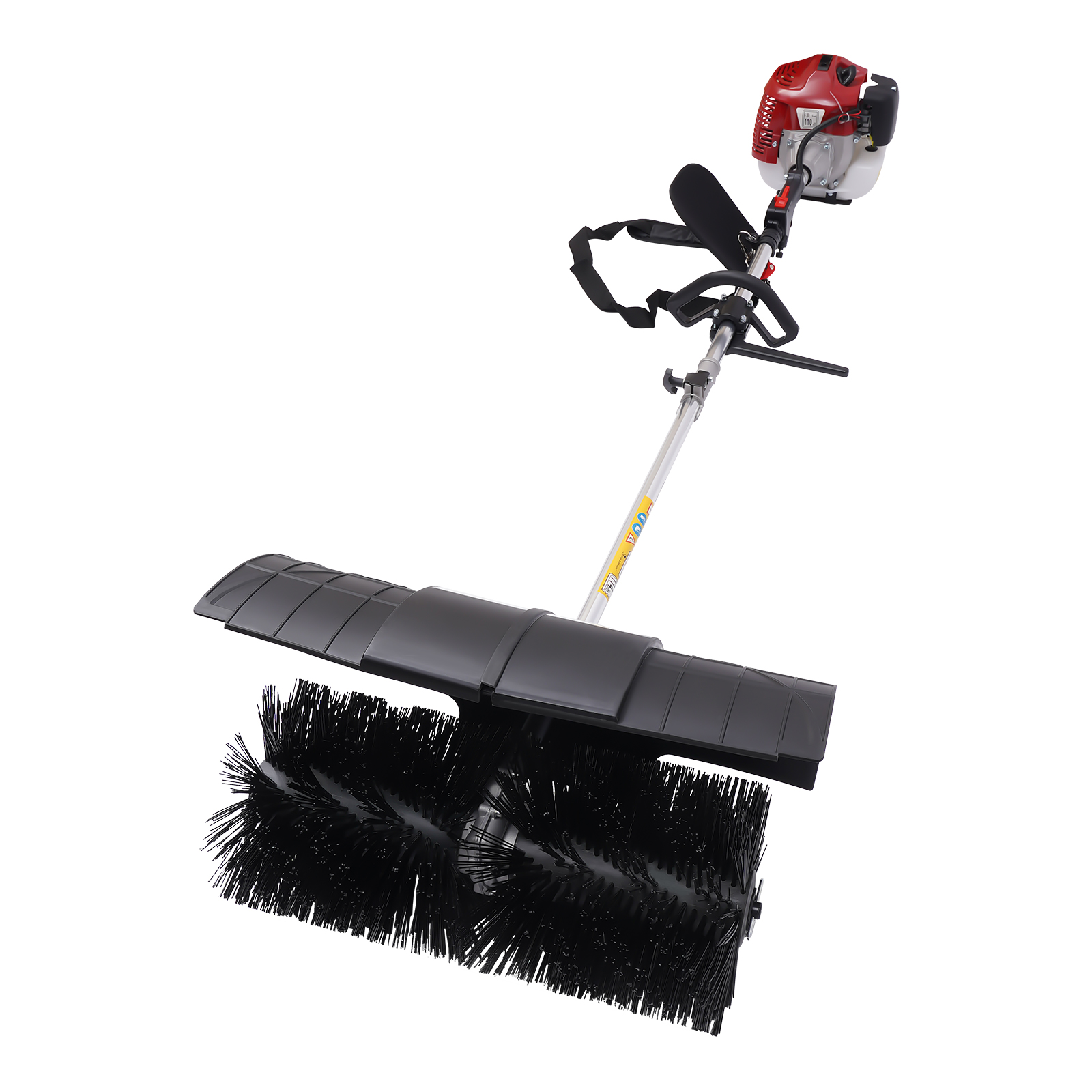 52cc 2Stroke Gas Powered Broom Handheld Sweeper, Walk Behind Sweeper