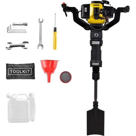 52cc Gas Powered Planting Shovel Digger, 2-Stroke Planting Auger for Tree & Fence High Torque, Portable Earth Drill for Farm, Garden & Landscaping – Shovel & Spade Alternative