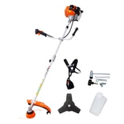 52cc Gas Weed Eater String Trimmer Brush Cutter, 2-in-1, 10 Blade, Shoulder Strap