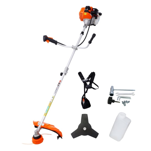 52cc Weed Eater Gas Powered 2-in-1 String Trimmer Brush Cutter