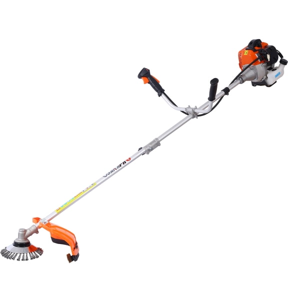 52cc Weed Wacker Gas Powered,3 in 1 Multifunction, String Trimmer, 8 inch Weed Wacker Attachments Heads,10" Metal 3T Blade,Rubber Handle , Shoulder & Strap Included, EPA Compliant,