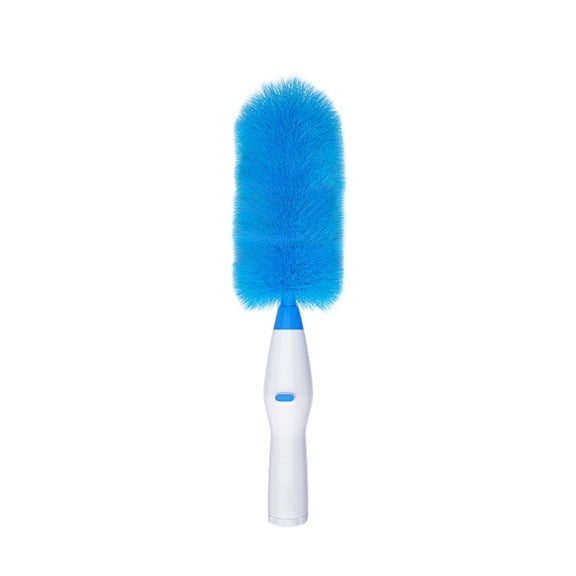 52cm/20.47in Wireless Handheld Dusting Brush, Electric Static Cleaner for Electronics, Furniture, Blinds, with Long Handle for Hard-to-Reach Spots, Blue and White