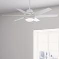 thumbnail image 1 of Hunter 52 inch Indoor Ceiling Fan with LED Light and Remote Control - Modern White Ceiling Fan, Standard Mount, 6 Blades, For Bedroom, Living Room, or Kitchen, Quiet - Sotto 50977, Fresh White, 1 of 17