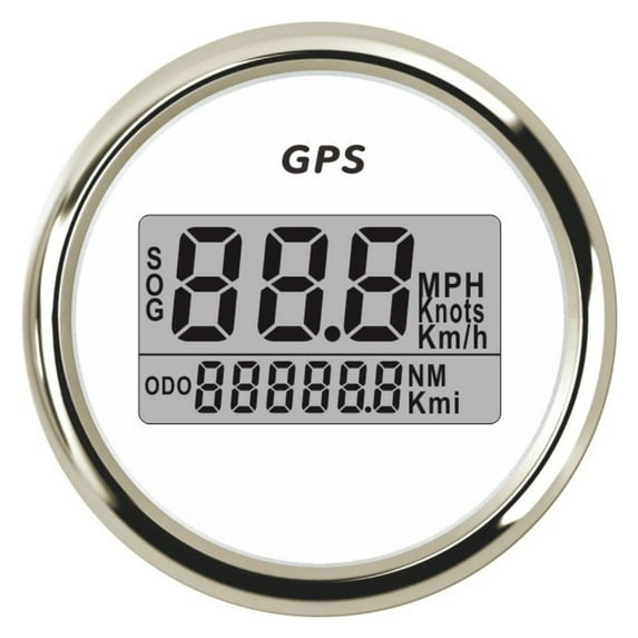 52mm Waterproof Digital GPS Speedometer Gauge For Car Motorcycle Boat Yacht With Red Backlight 12V 24V ,Easy to Install