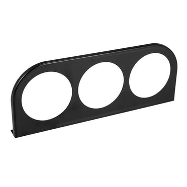 X AUTOHAUX 52mm Triple Hole Dashboard Gauge Pod – Universal ABS Plastic Holder For Car Gauges (Black)