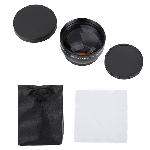 52mm 2X Magnification HD Tele Converter Telephoto Lens for 52mm Mount Camera