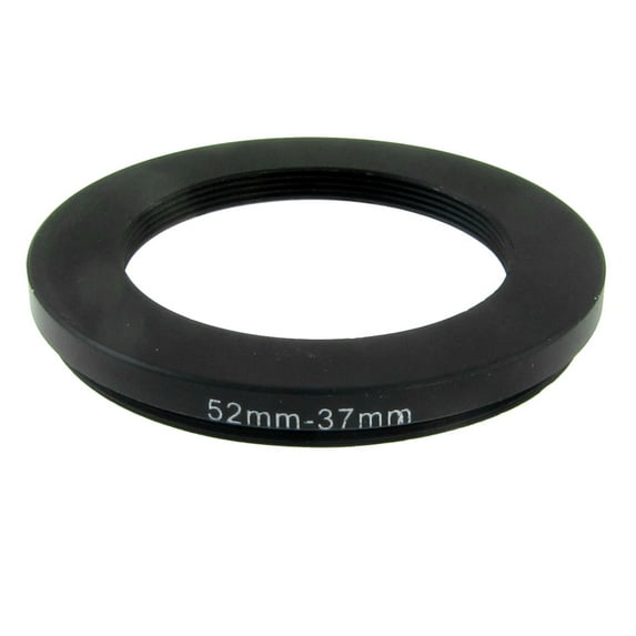 52mm-37mm Metal Step Down Ring Camera Lens Filter Ring Adapter 1pc Black