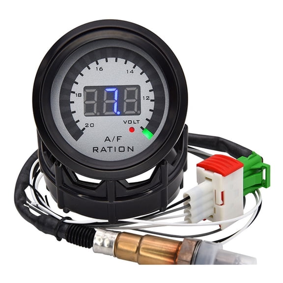 52mm Air Fuel Ratio Gauge LED Digital Display Narrowband O2 Oxygen Sensor Car Gauge For 12V Car Racing Car Gauge ,Compact & Sturdy
