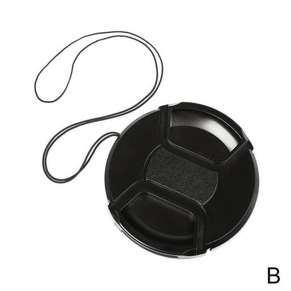 52mm Center Pinch Snap Front Lens Cap Cover for Canon String W Nikon .Prof M2R9