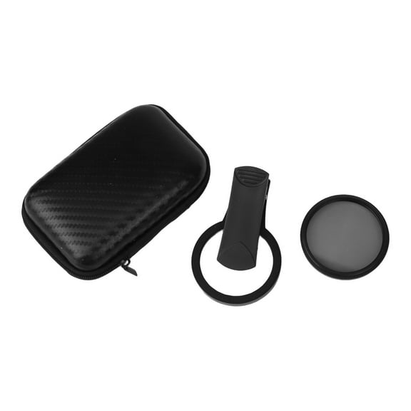 52mm Clip On Circular Polarizer Lens Filter Kit for Smartphones and For iPhone