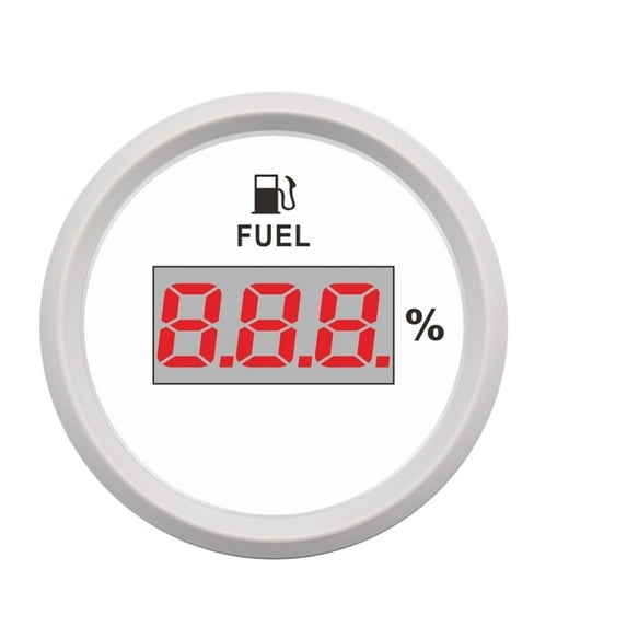 52mm Digital Fuel Level Gauge 240~33 Ohm Oil Liquid Tank Fuel Level Indicator 0~190 Ohm Fuel Gauge 9~32V For Car Marine Boat , Stable Output Signal