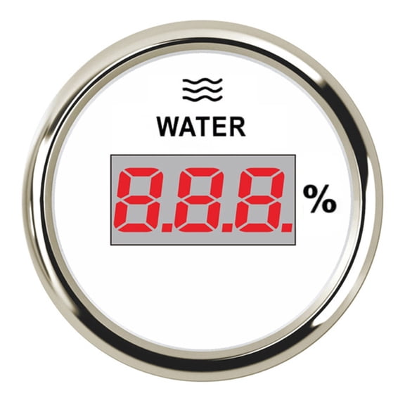 52mm Digital Fuel/Water Level Gauge 0~190 Ohm / 240~33 Ohm Boat Car Fuel Sender Unit Water Level Sensors For Truck Car RV Yacht ,High Precision