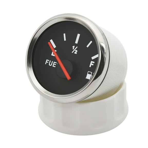 52mm Fuel Level Gauge Fuel Level Sensor 0~190ohm With Red Backlight For Car Boat Motorcycle Indicator E-F Range Fuel Tank ,Widely Use