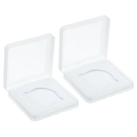 52mm Lens Filter Case, 2pcs Camera Filter Case Portable Lens Filter Box Water Resistant Dustproof Plastic