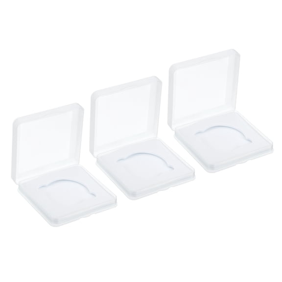 52mm Lens Filter Case, 3pcs Camera Filter Case Portable Lens Filter Box Water Resistant Dustproof Plastic