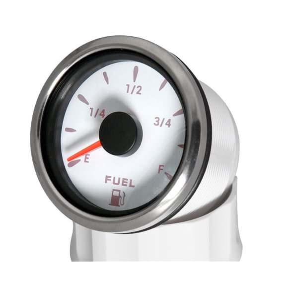 52mm Marine Boat Car Point Fuel Tank Level Gauge 0-190 Fuel Float Sensor + Fuel Level Gauge 7 Color LED Oil Tank Indicator - Accurate Reading