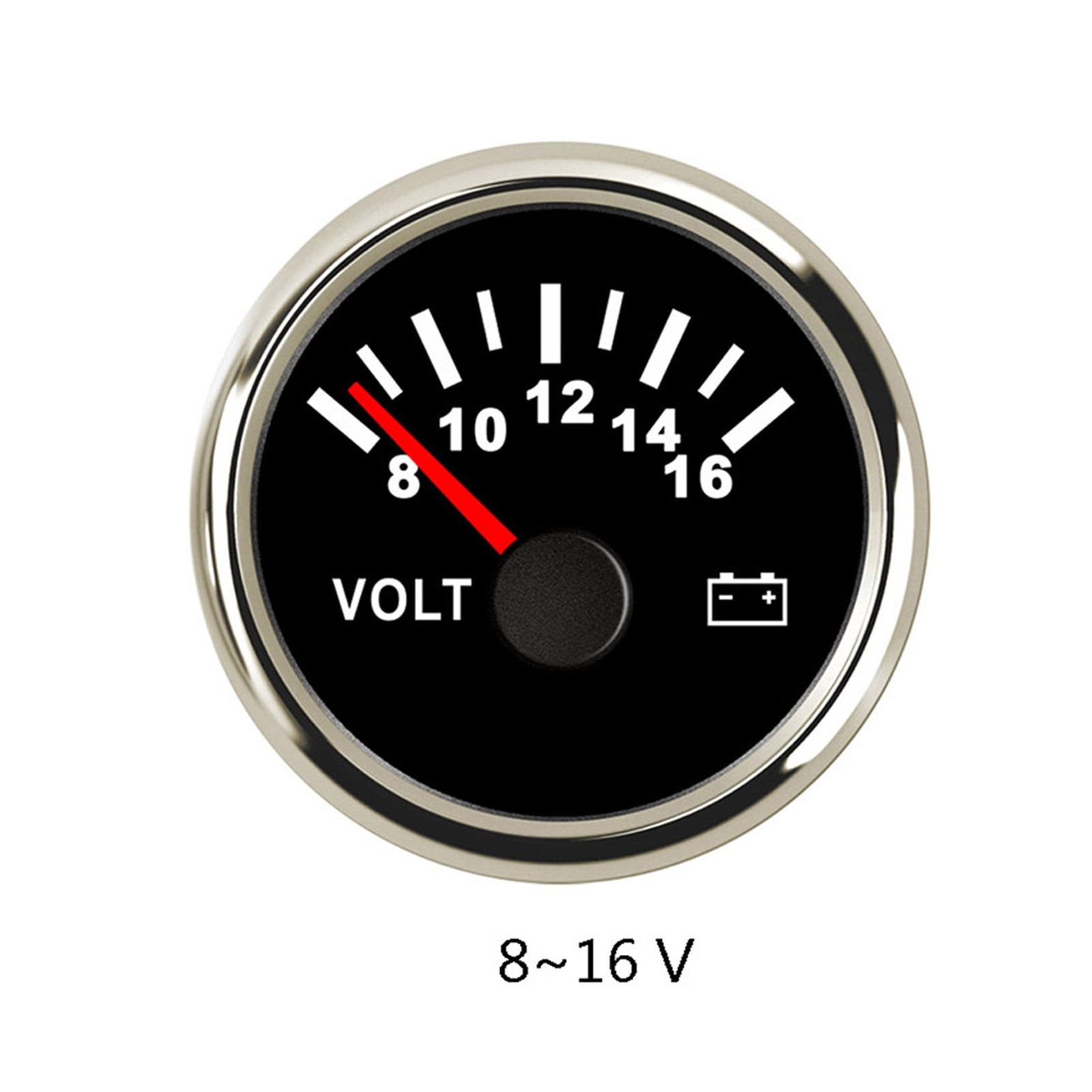 52mm Marine Voltmeter Motor Auto Volts Indicator Voltage Gauge Volt
