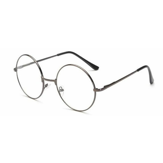 52mm Men Round Gunmetal Reading Glasses Retro Metal Presbyopic Glasses Women Classic Metal Spring Hinge Readers +2.00