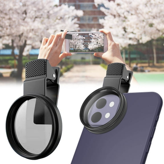52mm Mobile Photography Polarizer Lens, HD CPL Filter for Smartphones, Anti-Reflective Lens for Outdoor Photography, Clip-On Camera Lens for iPhone
