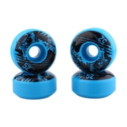52mm Premium Pro Cruiser Skateboard Wheels 4 Pack High Resilient 100A PU Street Longboard Trick Wheels Set Blue 2.04 inches Pack