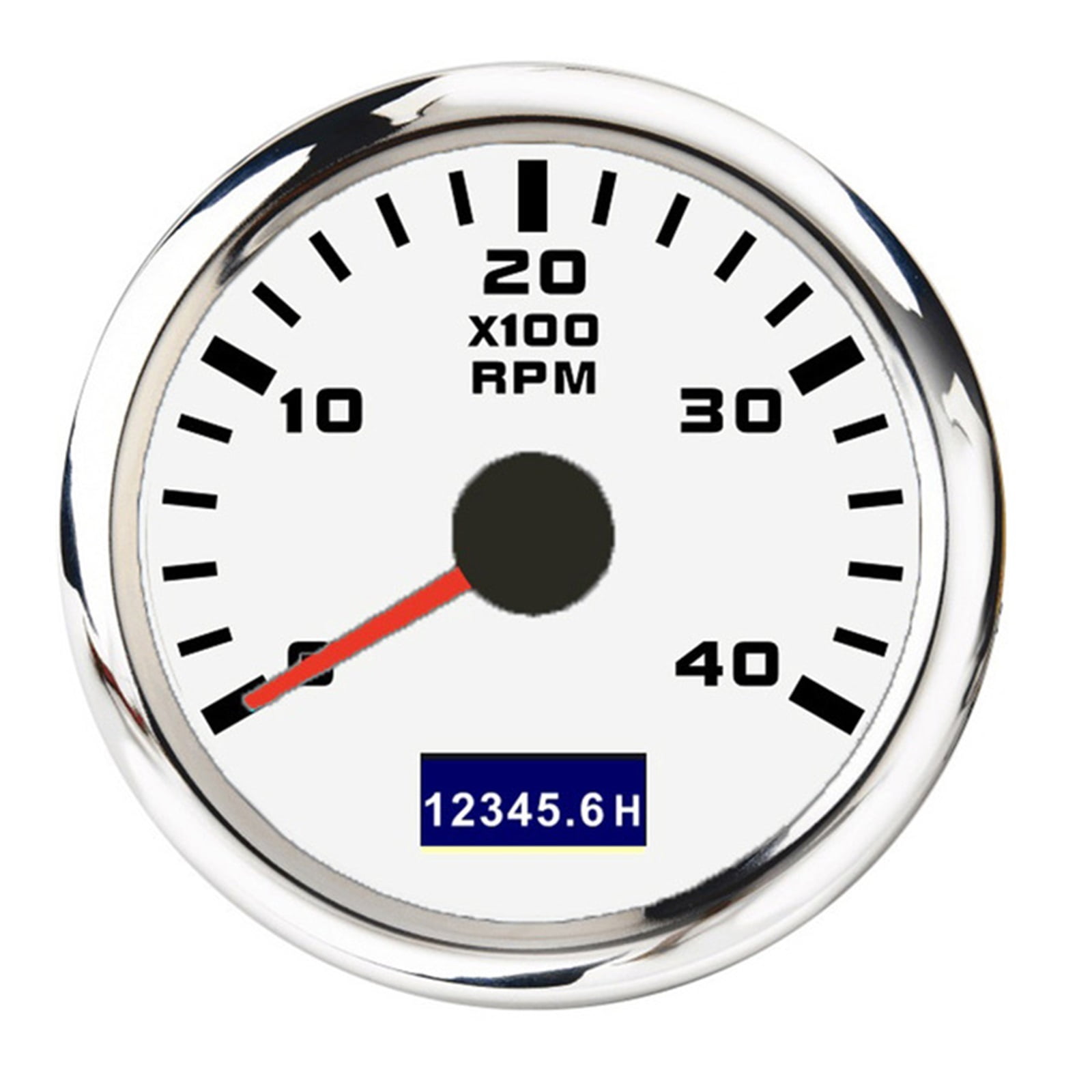 52mm Tachometer 3000/4000/6000/7000/8000RPM Boat Tacho Gauge Red ...