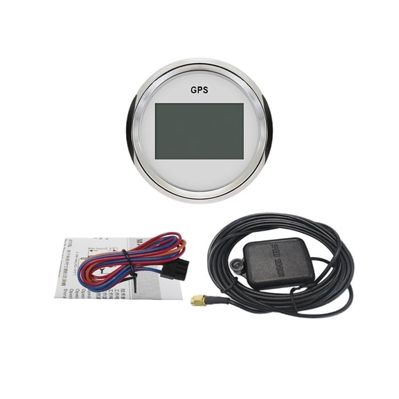 52mm Universal Digital GPS Speedometer Odometer 0-999km/h 12V/24V ,Easy to Install