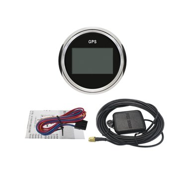 Universal 52mm GPS Digital Speedometer Gauge – MPH/KMH Odometer – 9-32V For Car, Truck, Boat (GZSMH 800-00174)