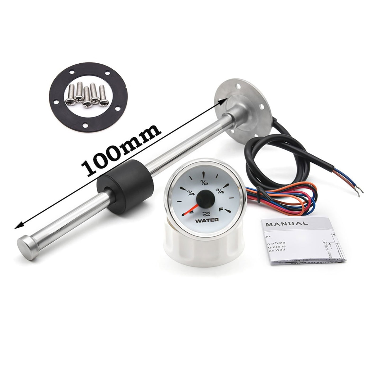 52mm Water Level Gauge+Water Level Sensor 240-33Ohm With 8Color ...