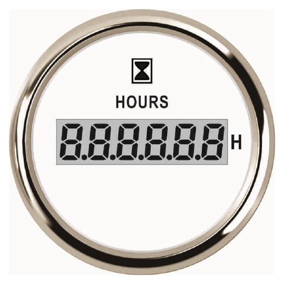 52mm Waterproof Digital Hourmeter Gauge LCD Engine Tach Hour Meter Tachometer Gauge Inductive Display for Motorcycle Bike Boat ,Wide Application