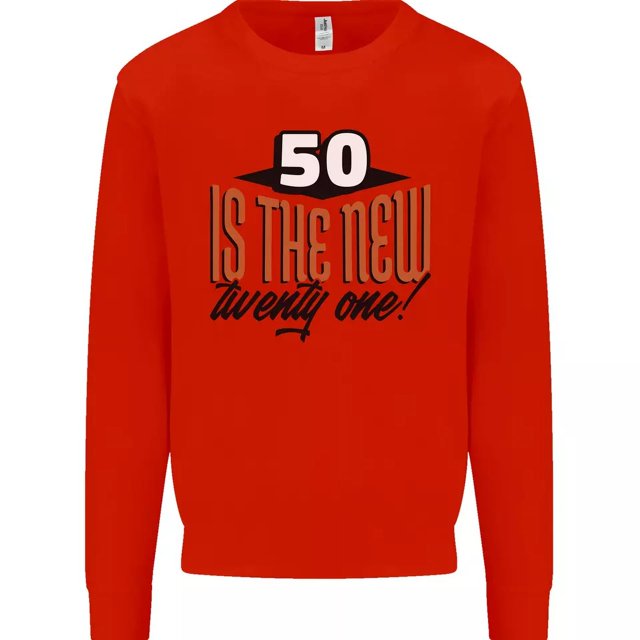 52nd Birthday 50 is the New 21 Funny Mens Sweatshirt Jumper