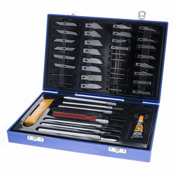 52pc Deluxe Utility Knife Complete Modeling Scrapbooking Set Craft and Hobby