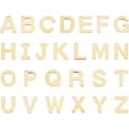 thumbnail image 1 of 52pcs Letter A-Z Pendent Stainless Steel Letter Charms Metal Alphabet Charms for Bracelet Necklace Crafts Making Golden 304 Stainless Steel, 1 of 5